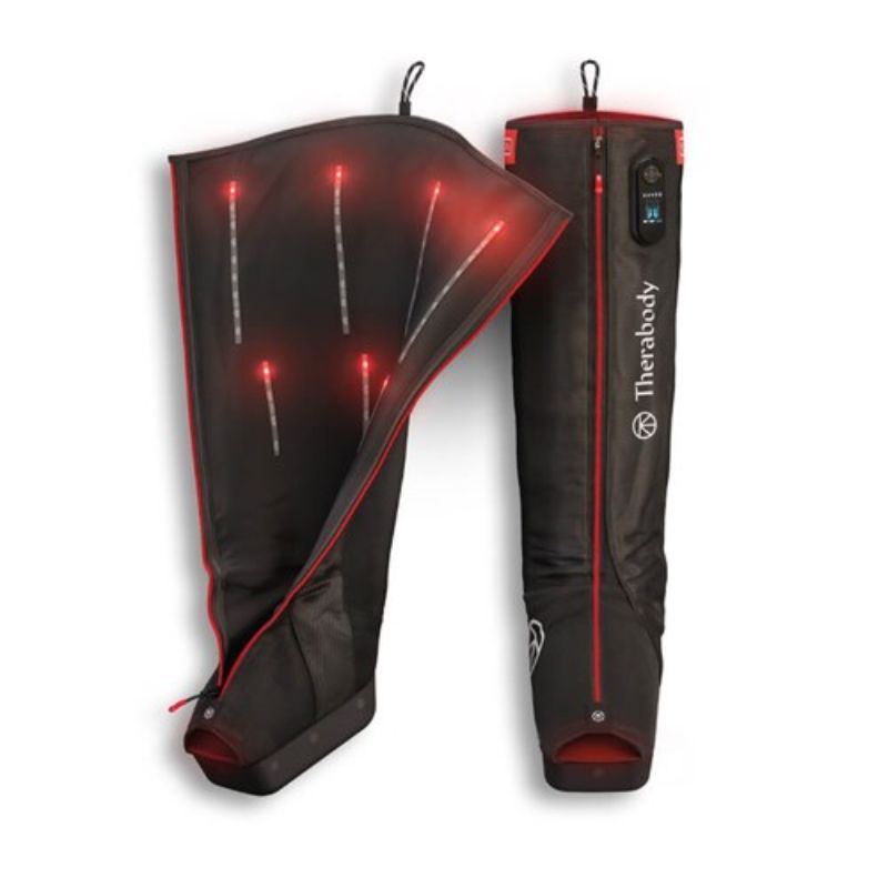 Compression recovery boots for post-workout muscle recovery