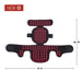 Fringe Red Light Therapy Head Wrap with dimensions.