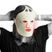 Person wearing a Fringe Red Light Therapy Face Mask. 