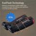 Therabody JetBoots Pro Plus  with FastFlush Technology text and 60-second timer.