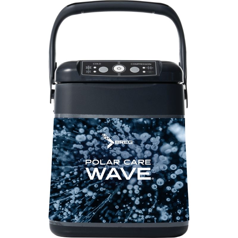 Breg Polar Care Wave device with a blue and white design on a white background